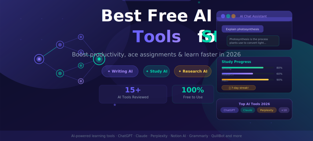 Best Free AI Tools for Students 2026