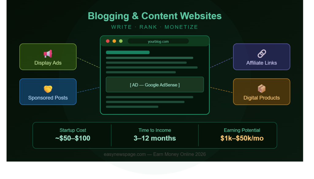 Blogging and Content Websites