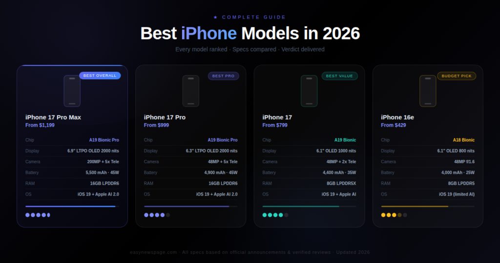 Best iPhone Models in 2026
