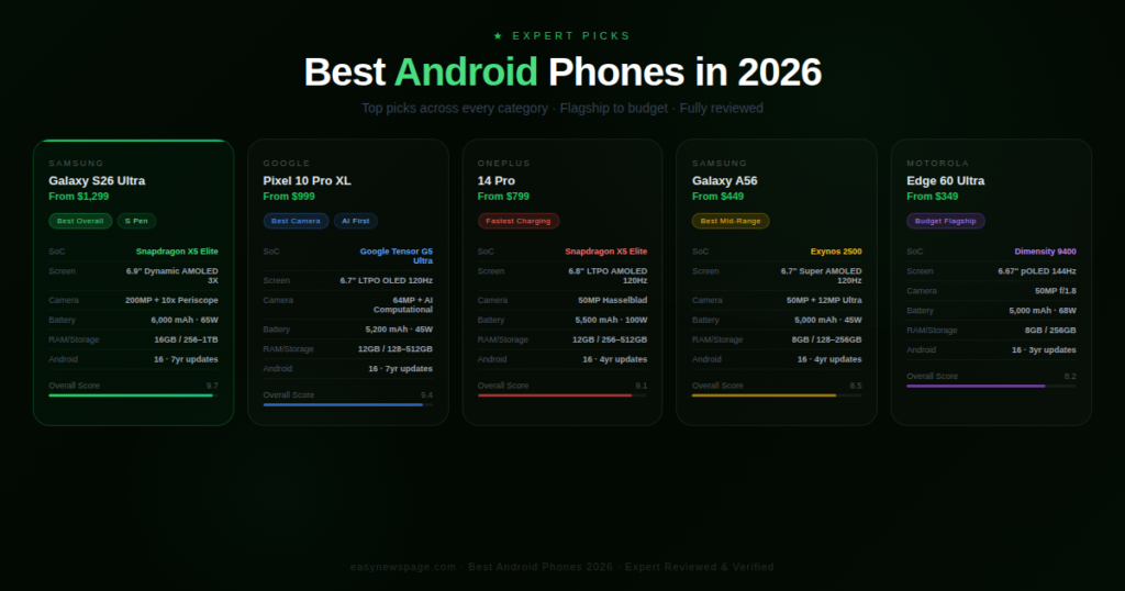 Best Android Phones in 2026