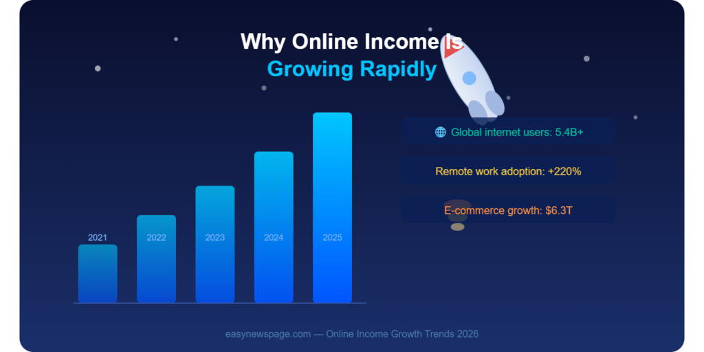Why Online Income Is Growing Rapidly