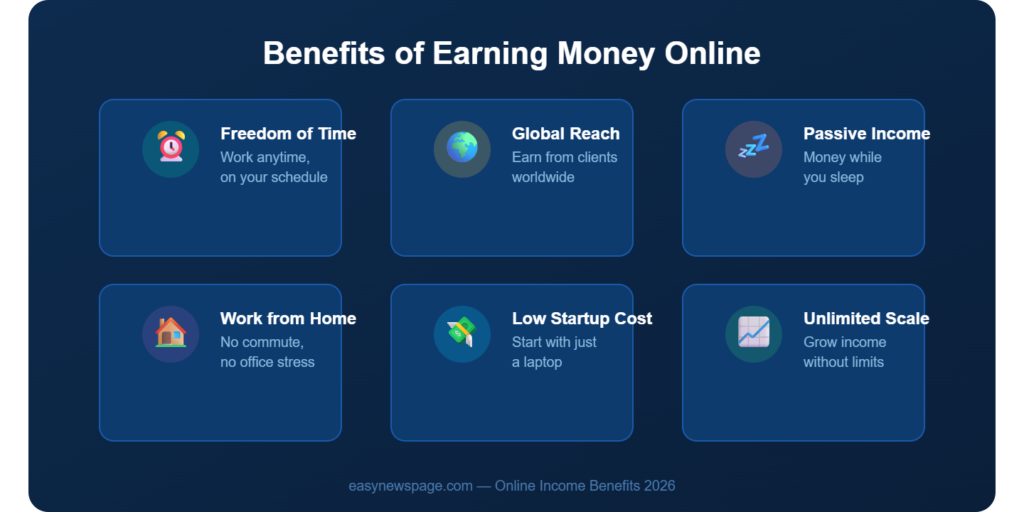 Benefits of Earning Money Online