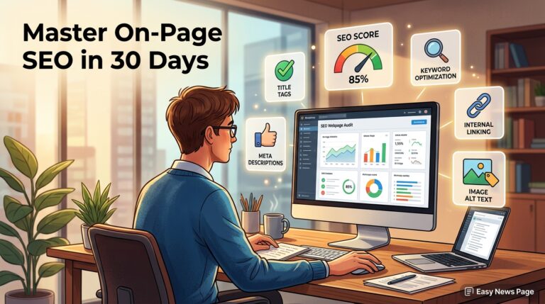 How to Master On-Page SEO in 30 Days (2026 Plan) On-Page SEO