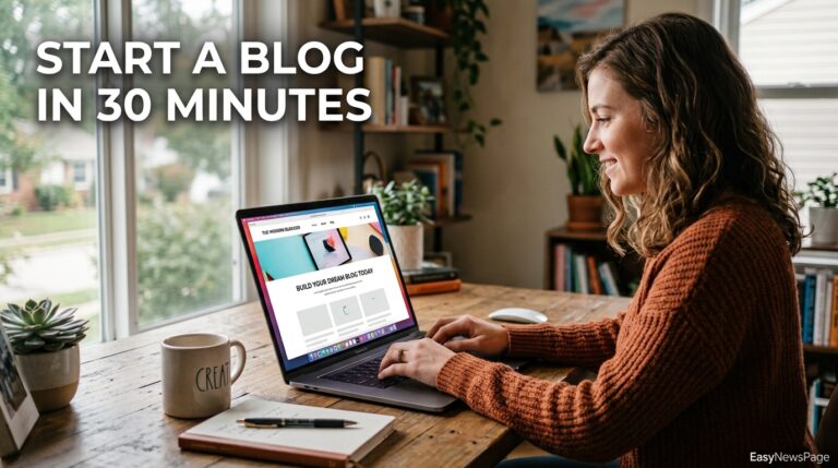 How to Start a Blog in Under 30 Minutes (2026 Guide) how to start a blog