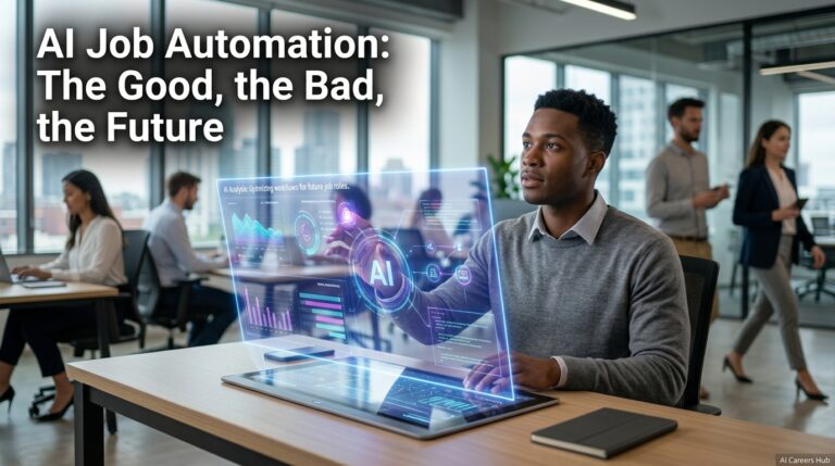 Human professional and AI assistant reviewing automated workflow dashboard together