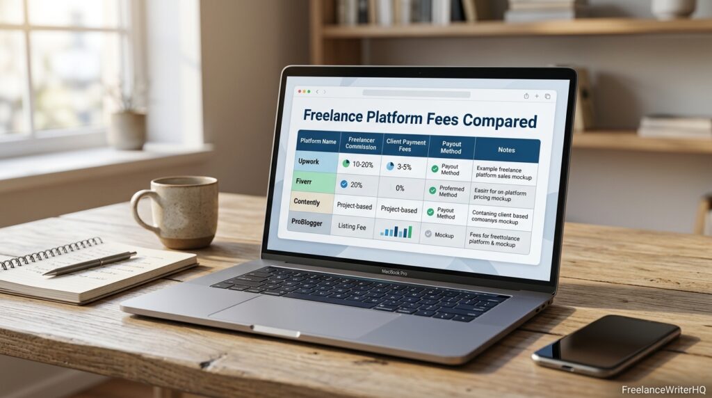 Secure escrow payment protection on a freelance writing platform 