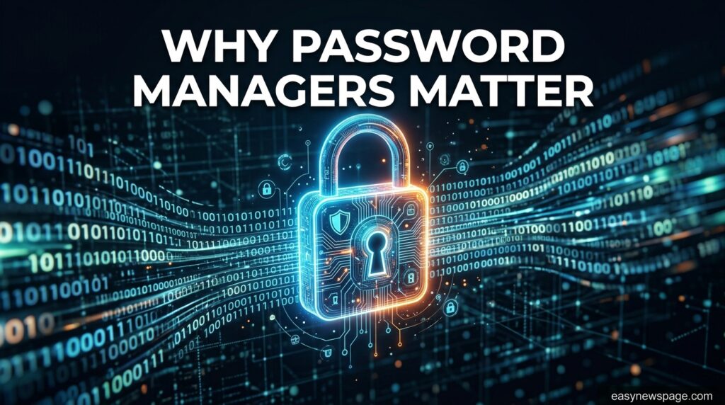 Digital lock icon representing password security and data breach protection