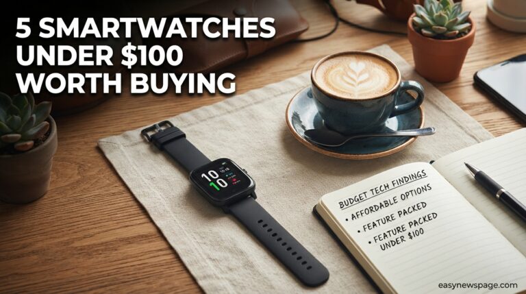 Social banner featuring a budget smartwatch buying guide